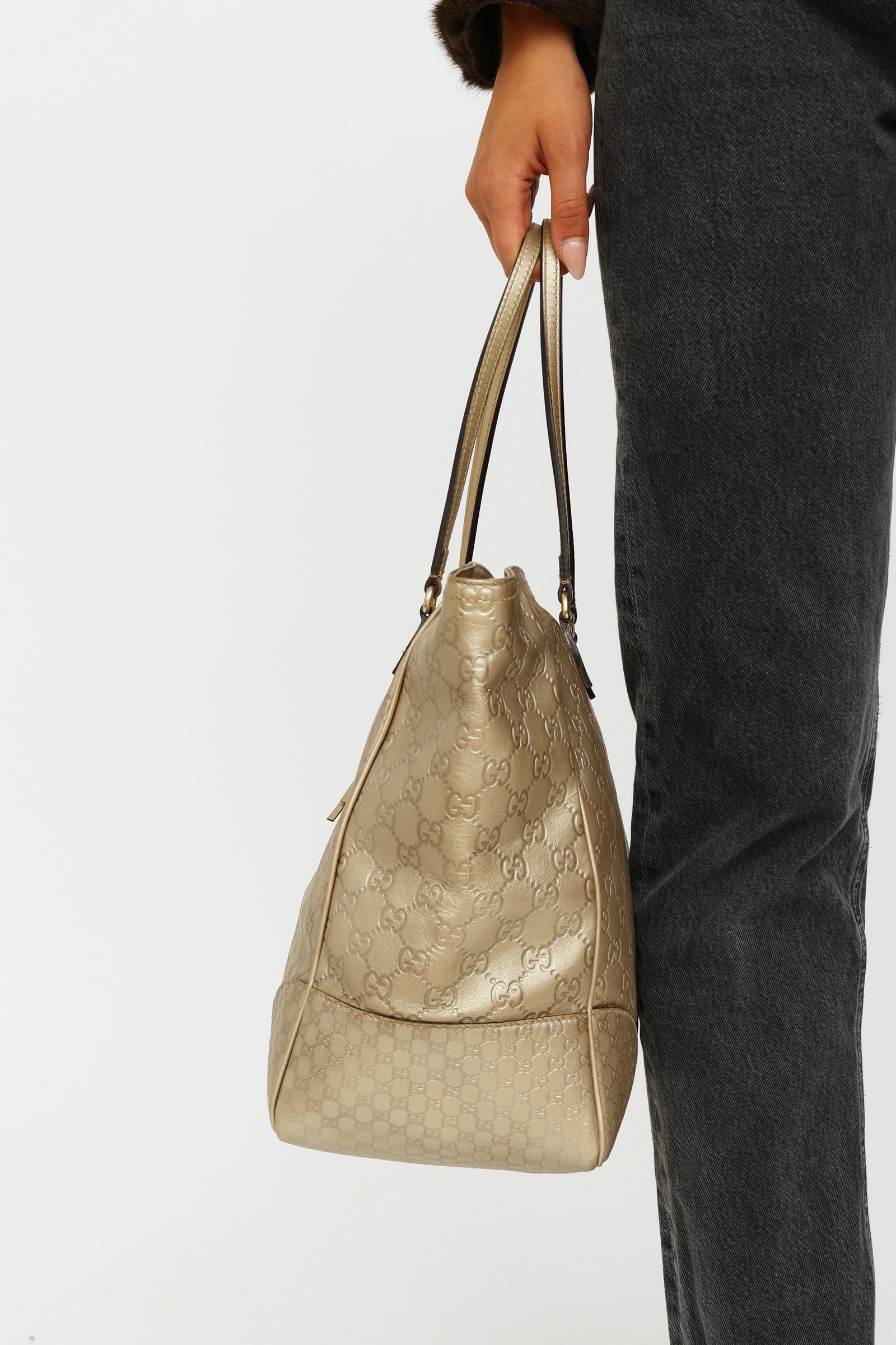 Gold Guccissima Bree Tote Bag | AlmaBagz - Image 4
