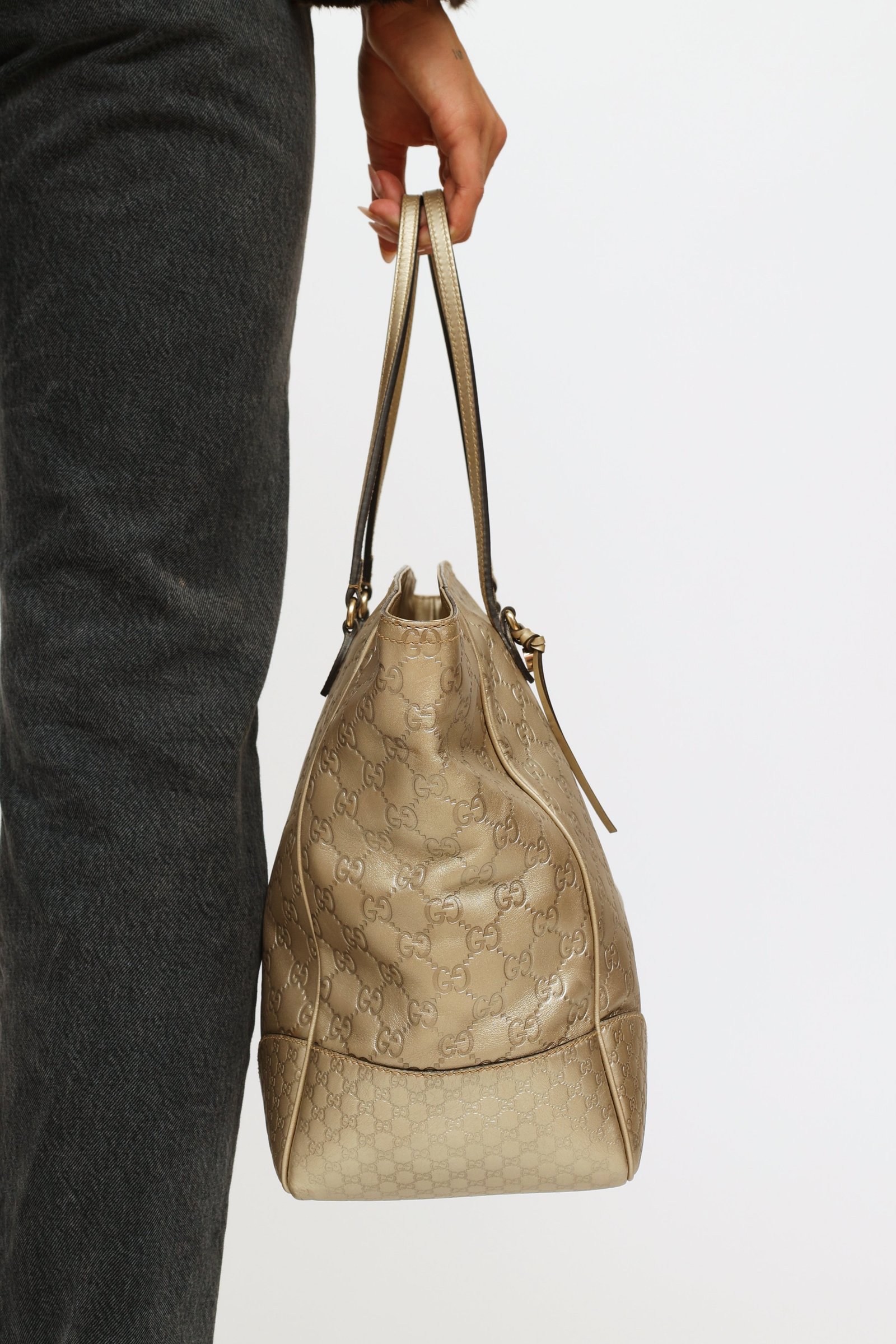 Gold Guccissima Bree Tote Bag | AlmaBagz - Image 6