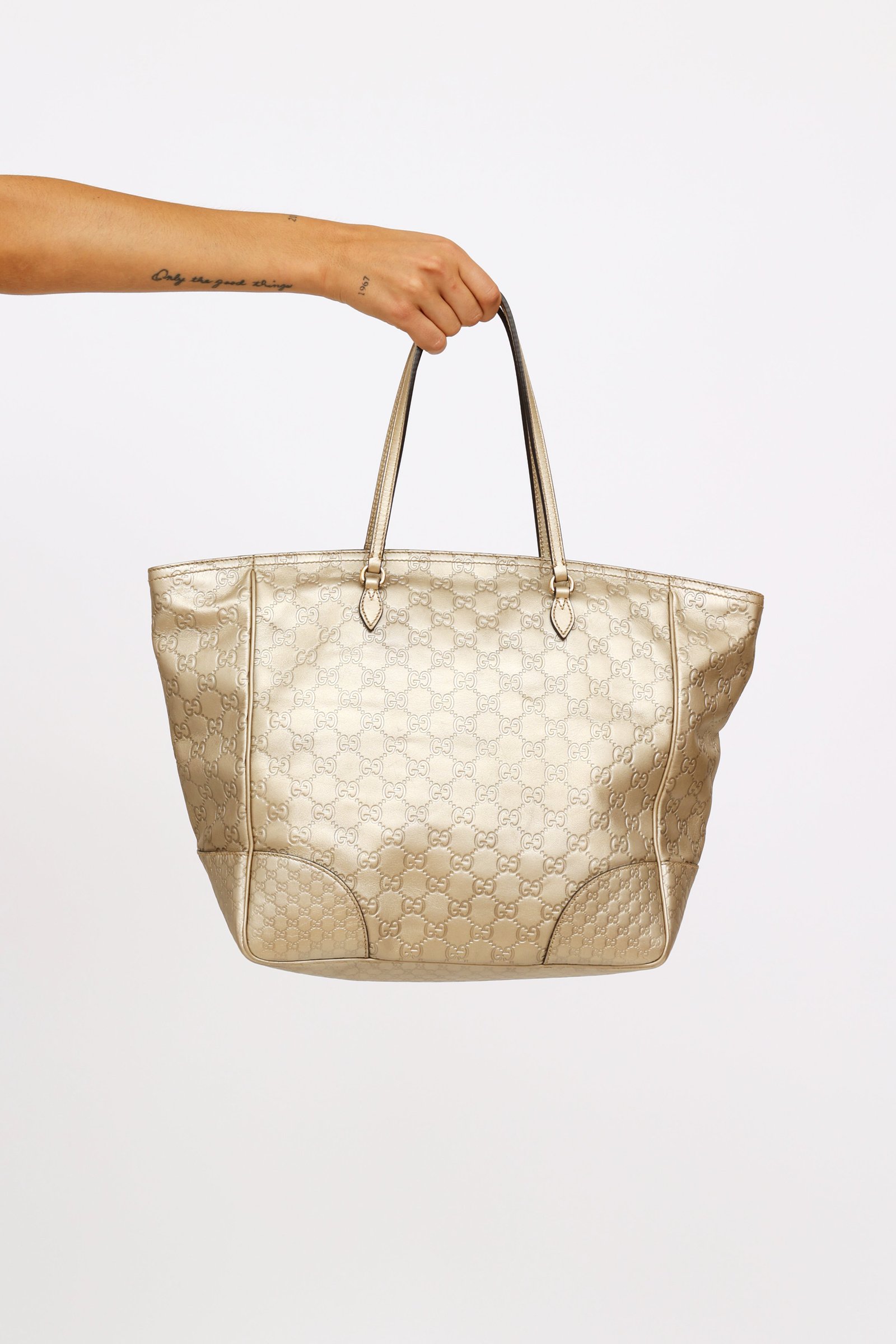 Gold Guccissima Bree Tote Bag | AlmaBagz - Image 3