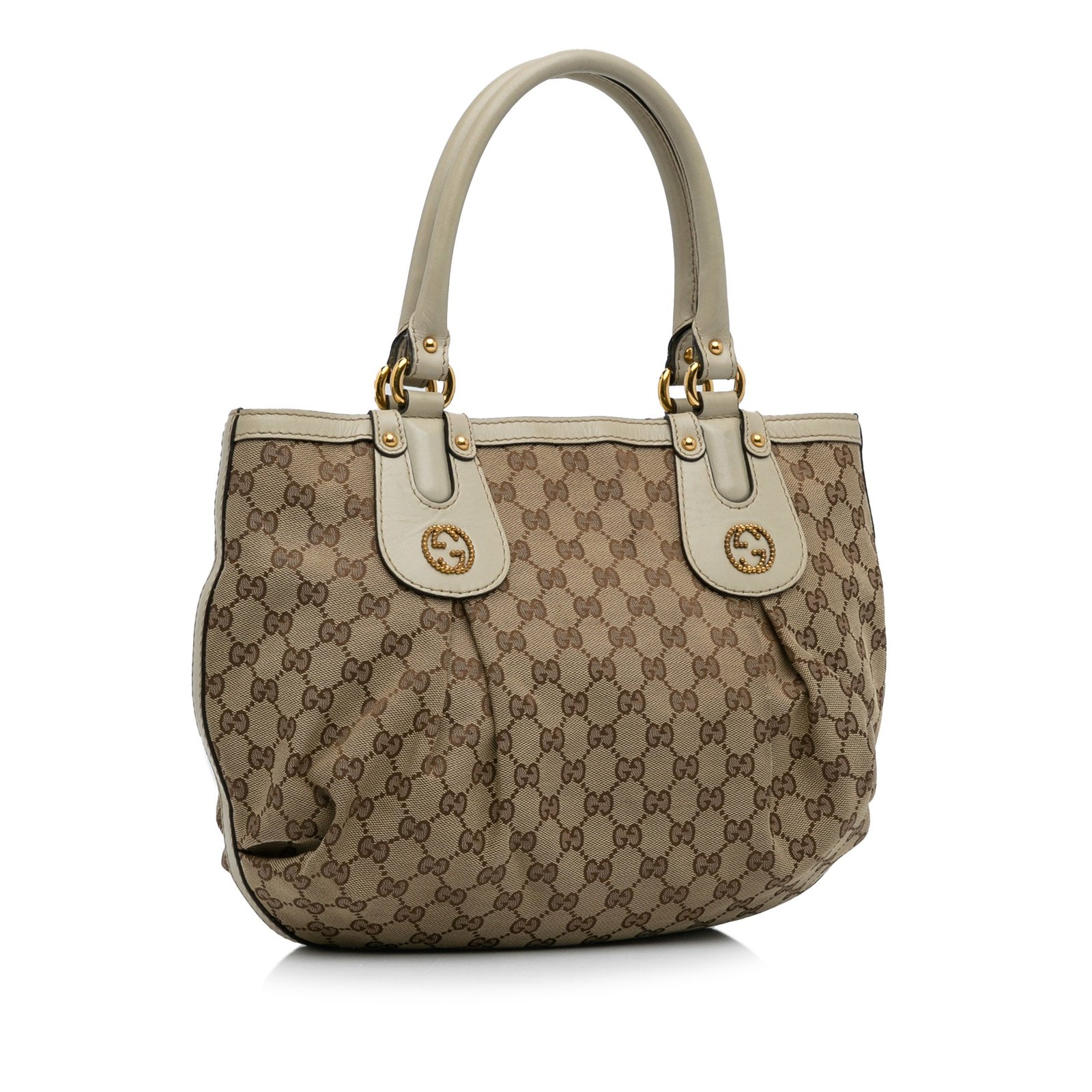 Brown Gucci GG Canvas Scarlett Tote Bag | AlmaBagz