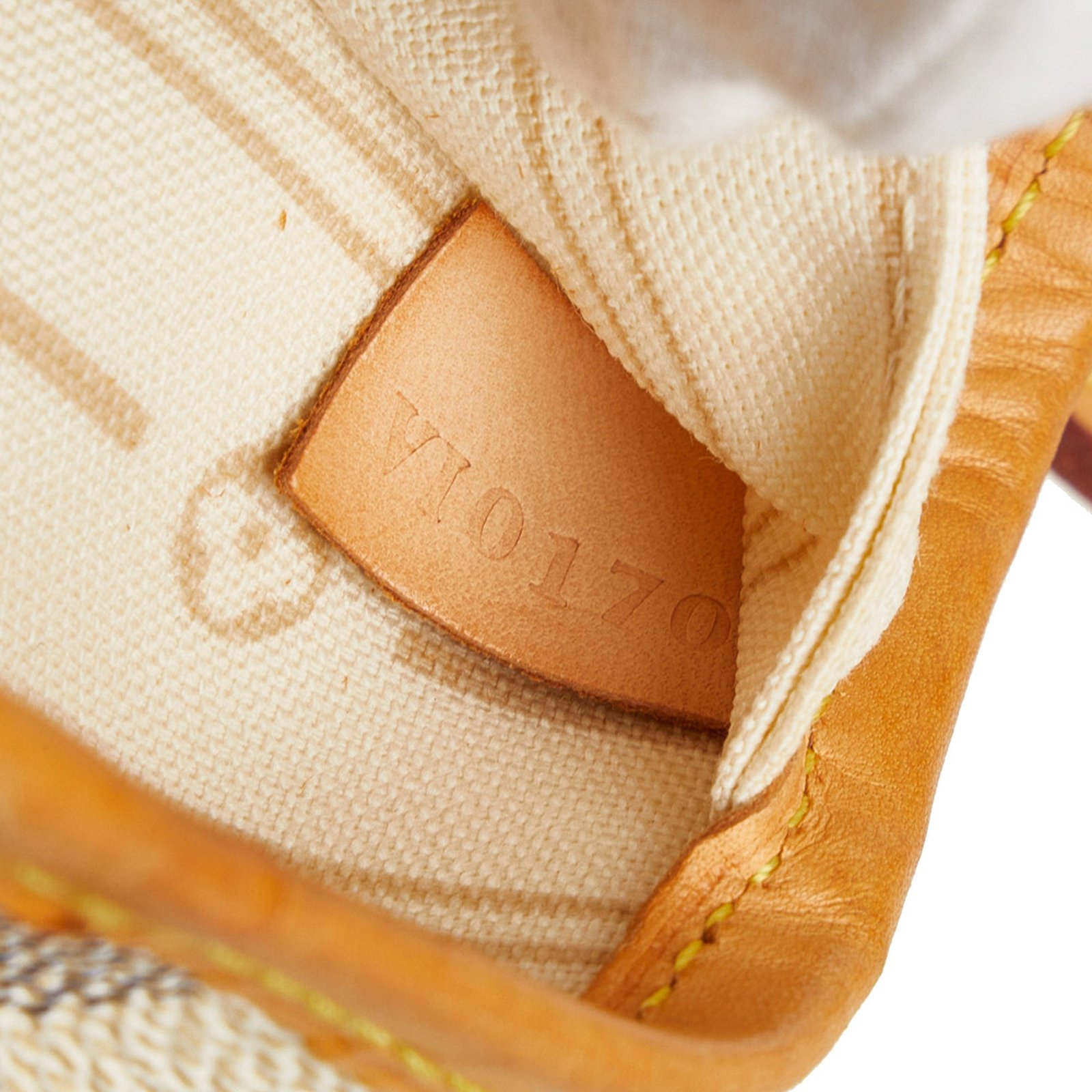 Gray Louis Vuitton Damier Azur Neverfull PM Tote Bag | AlmaBagz - Image 6