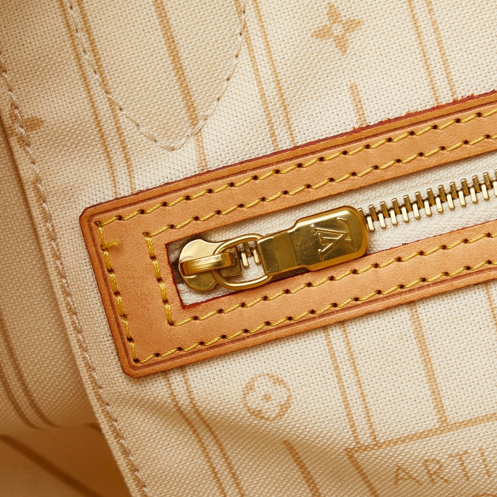 Gray Louis Vuitton Damier Azur Neverfull PM Tote Bag | AlmaBagz - Image 7