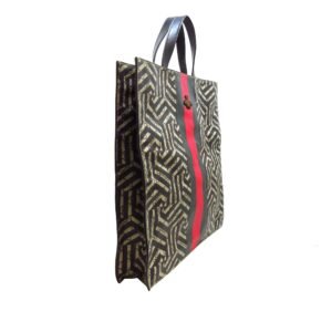 Brown Gucci GG Supreme Caleido Web Tote Satchel | AlmaBagz