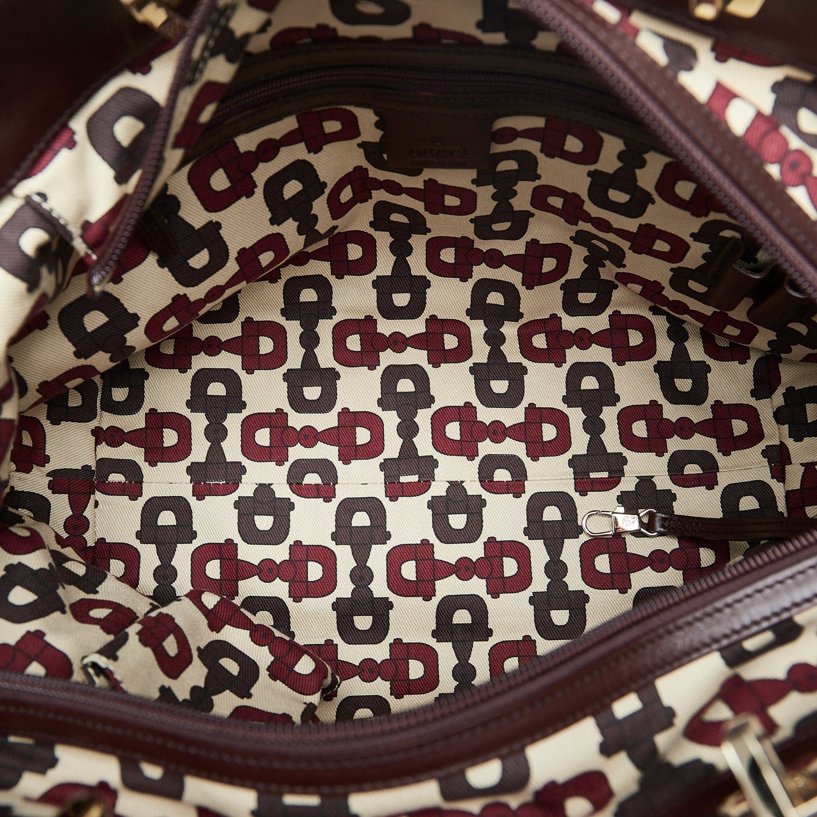 Brown Gucci Guccissima Punch Tote Bag | AlmaBagz - Image 4