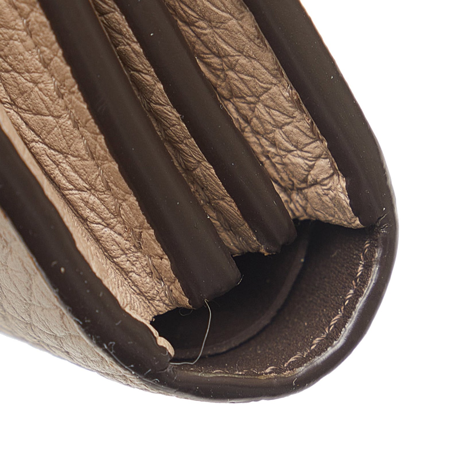 Brown Louis Vuitton Taurillon Comete Wallet | AlmaBagz - Image 14