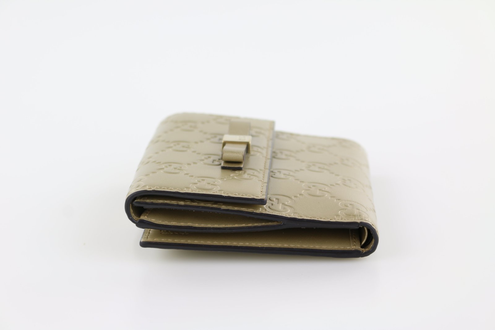 Gold Guccissima Bow Wallet | AlmaBagz - Image 2