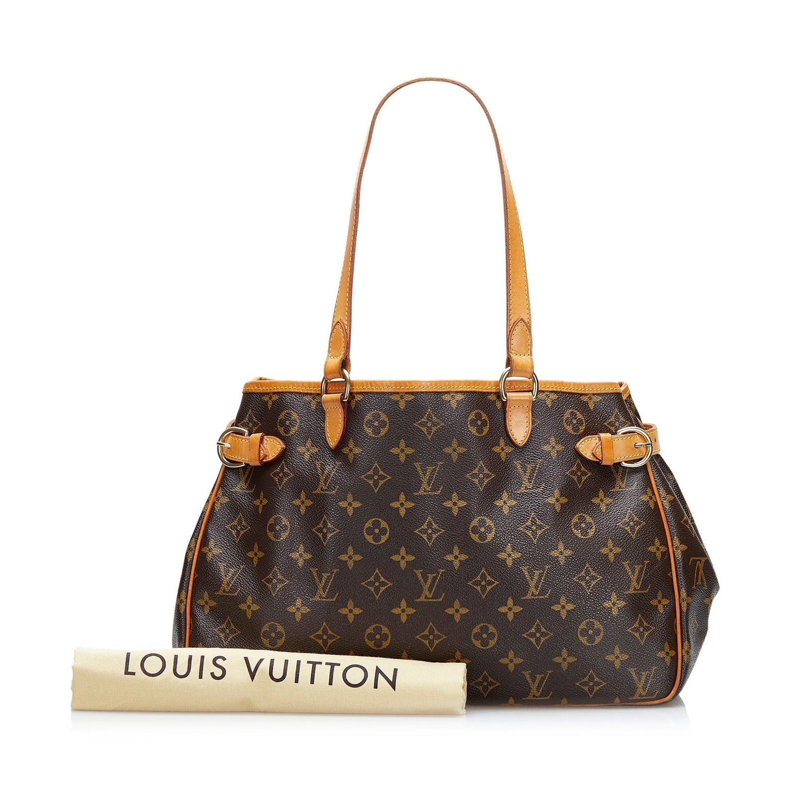 Brown Louis Vuitton Monogram Batignolles Horizontal Tote Bag | AlmaBagz - Image 10
