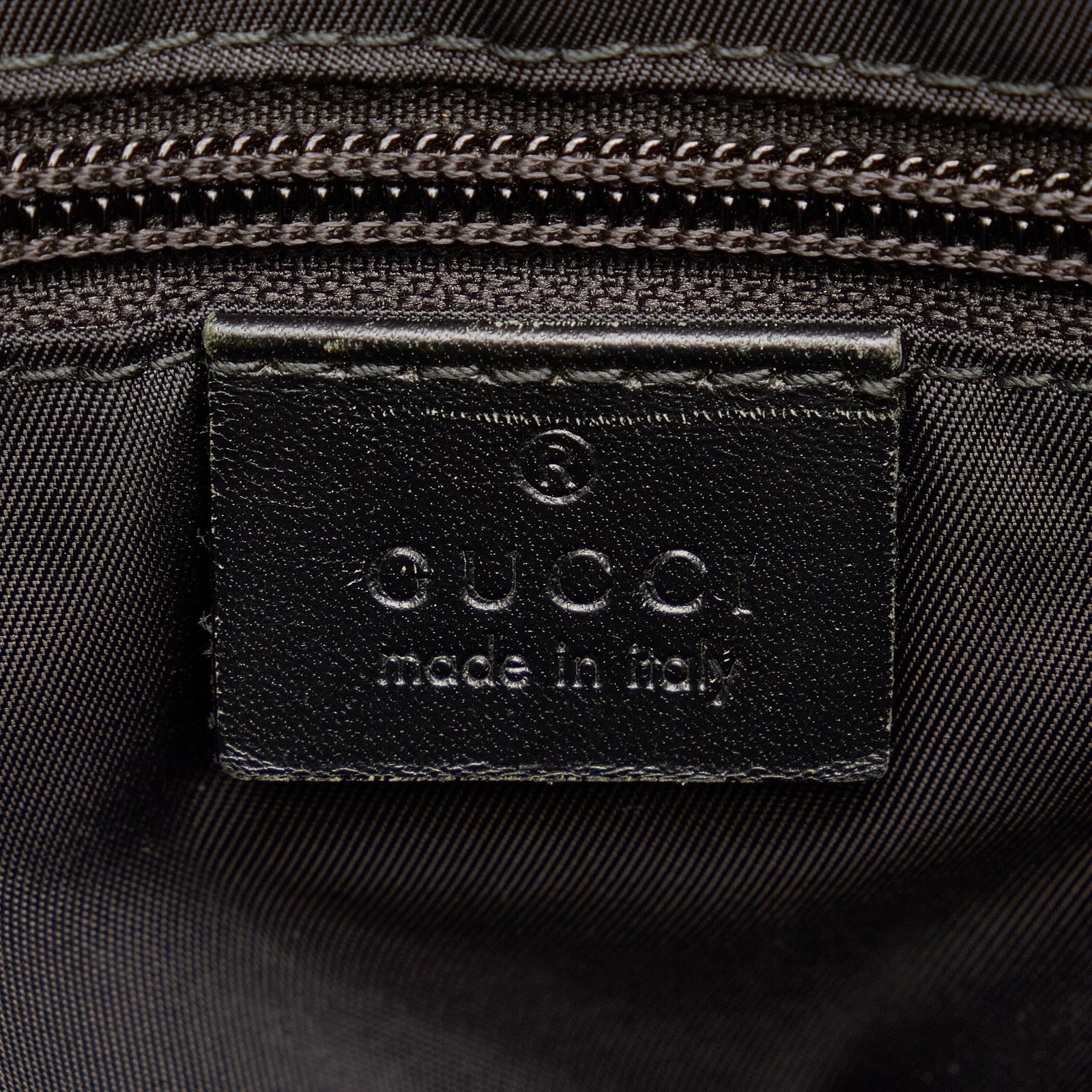 Black Gucci Web Nylon Tote | AlmaBagz - Image 5