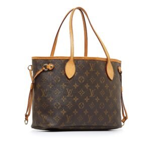 Brown Louis Vuitton Monogram Neverfull PM Tote Bag | AlmaBagz