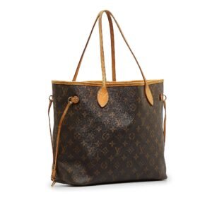 Brown Louis Vuitton Monogram Neverfull MM Tote Bag | AlmaBagz