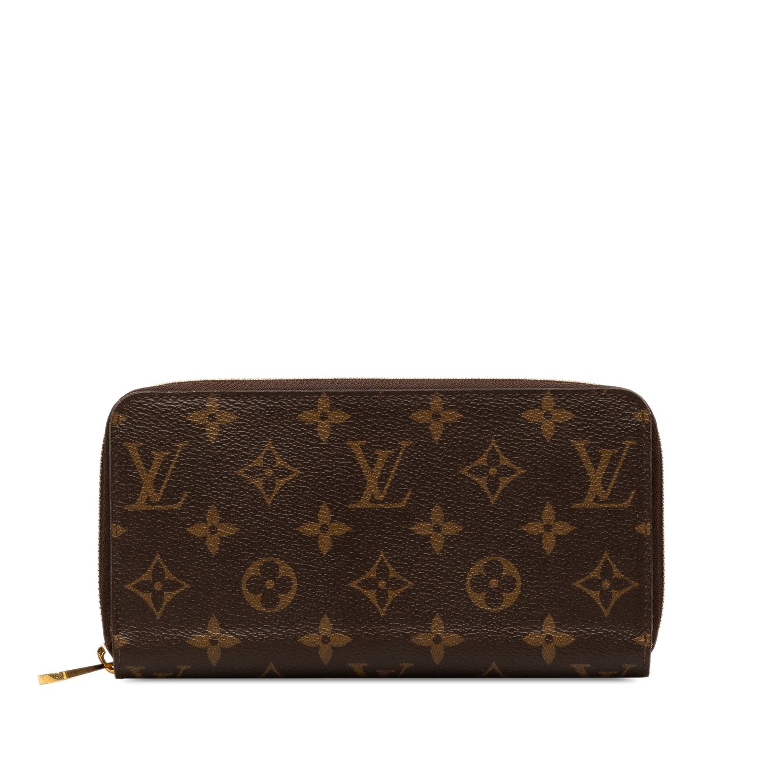 Brown Louis Vuitton Monogram Zippy Wallet | AlmaBagz