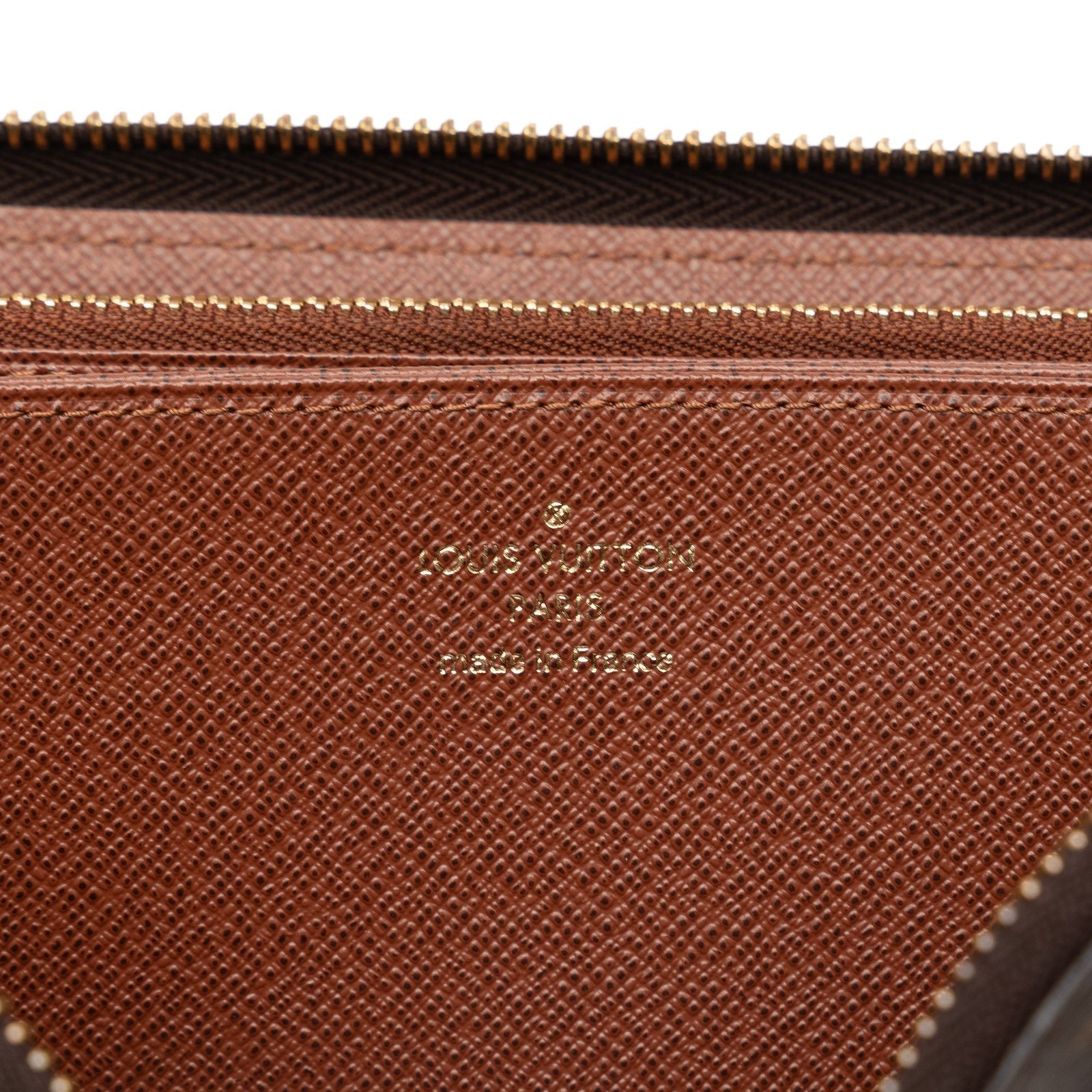 Brown Louis Vuitton Monogram Zippy Wallet | AlmaBagz - Image 9