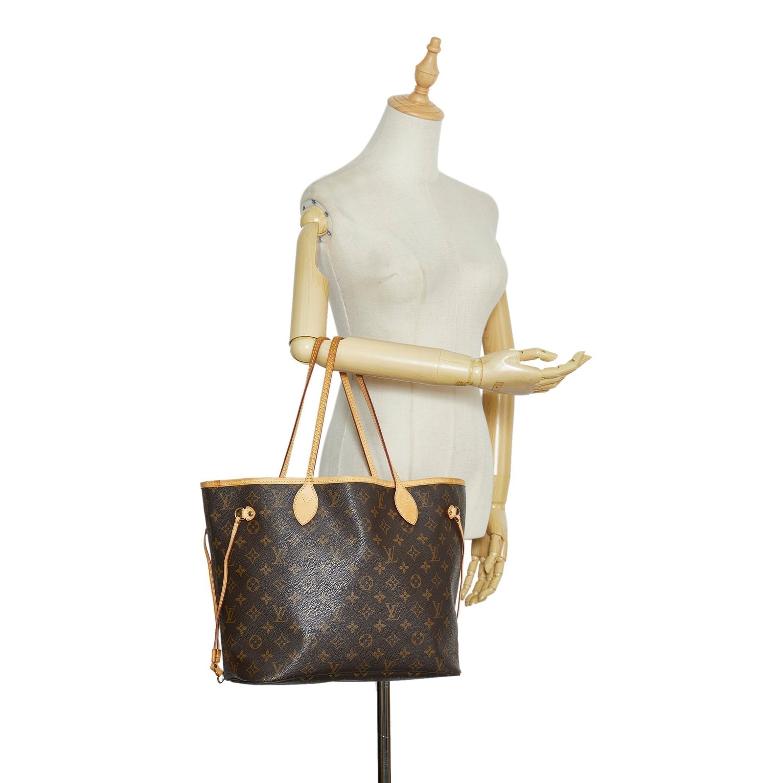 Brown Louis Vuitton Monogram Neverfull MM Tote Bag | AlmaBagz - Image 15