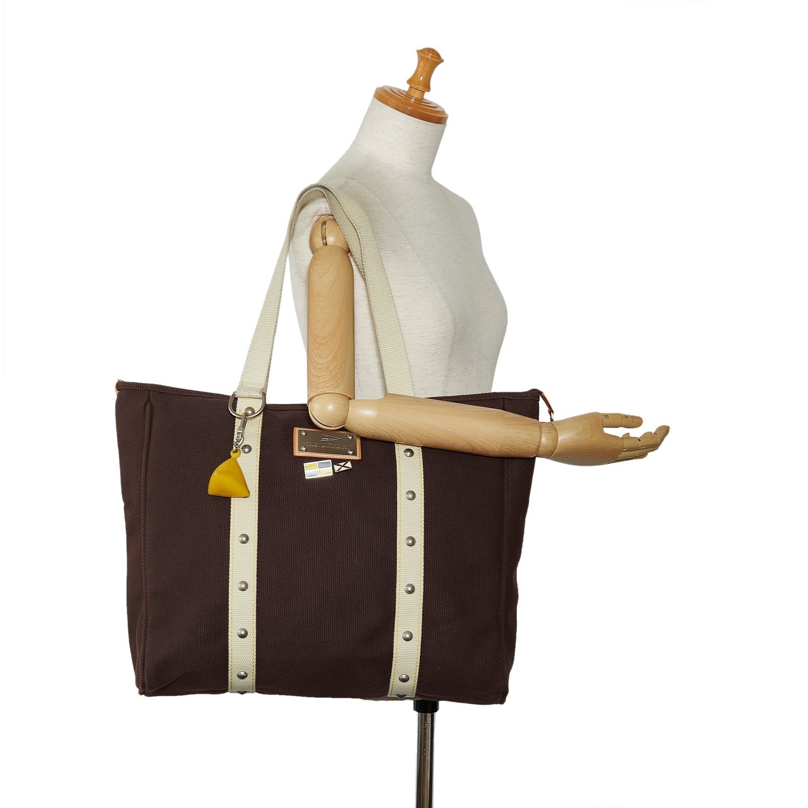 Brown Louis Vuitton Antigua Cabas GM Tote Bag | AlmaBagz - Image 8