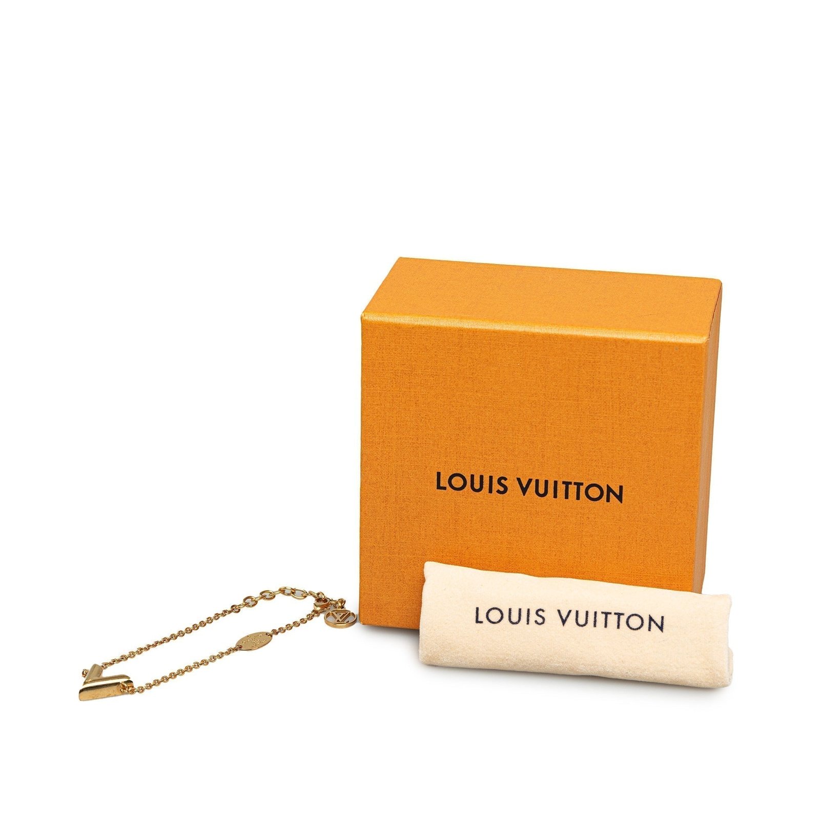Gold Louis Vuitton Essential V Bracelet | AlmaBagz - Image 5