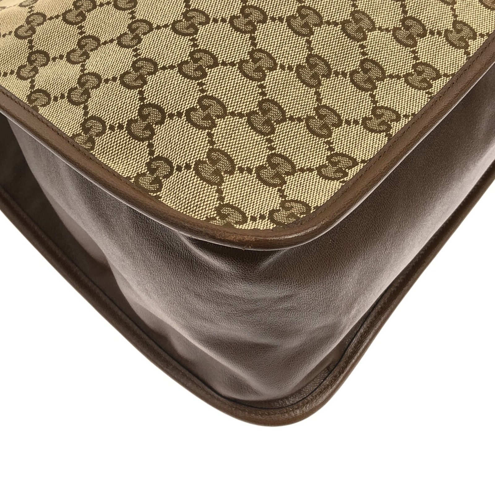 Brown Gucci GG Canvas Horsebit 1955 Tote Bag | AlmaBagz - Image 9
