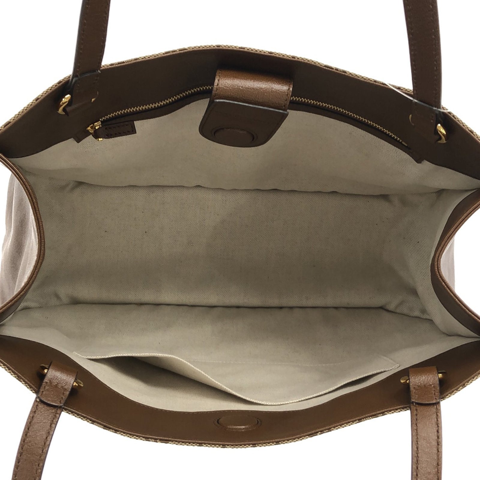 Brown Gucci GG Canvas Horsebit 1955 Tote Bag | AlmaBagz - Image 4