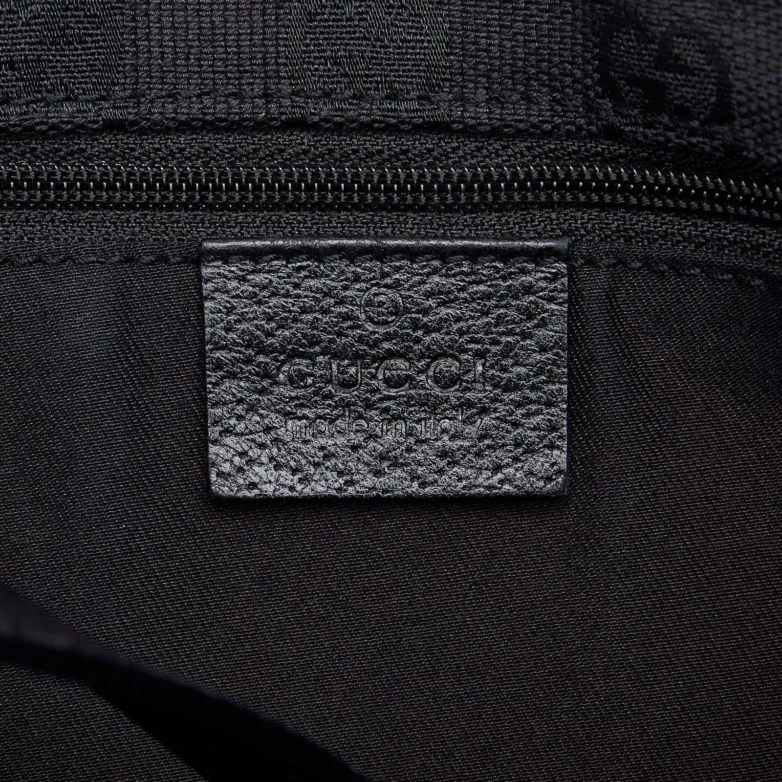 Black Gucci Leather Abbey Tote | AlmaBagz - Image 5