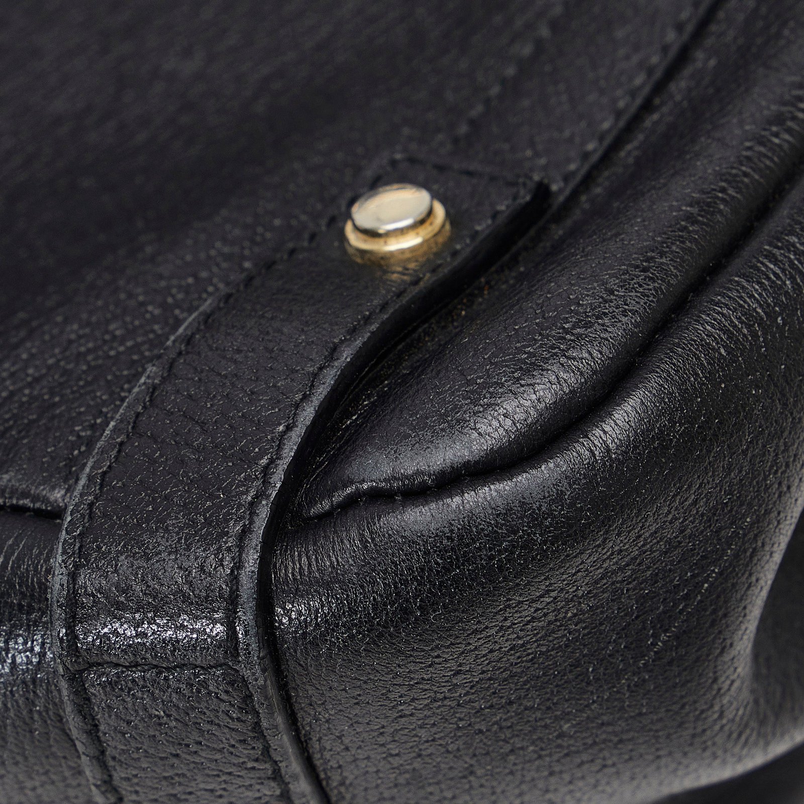 Black Gucci Leather Abbey Tote | AlmaBagz - Image 8