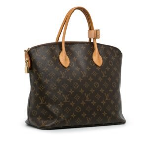 Brown Louis Vuitton Monogram Lockit MM Tote Bag | AlmaBagz