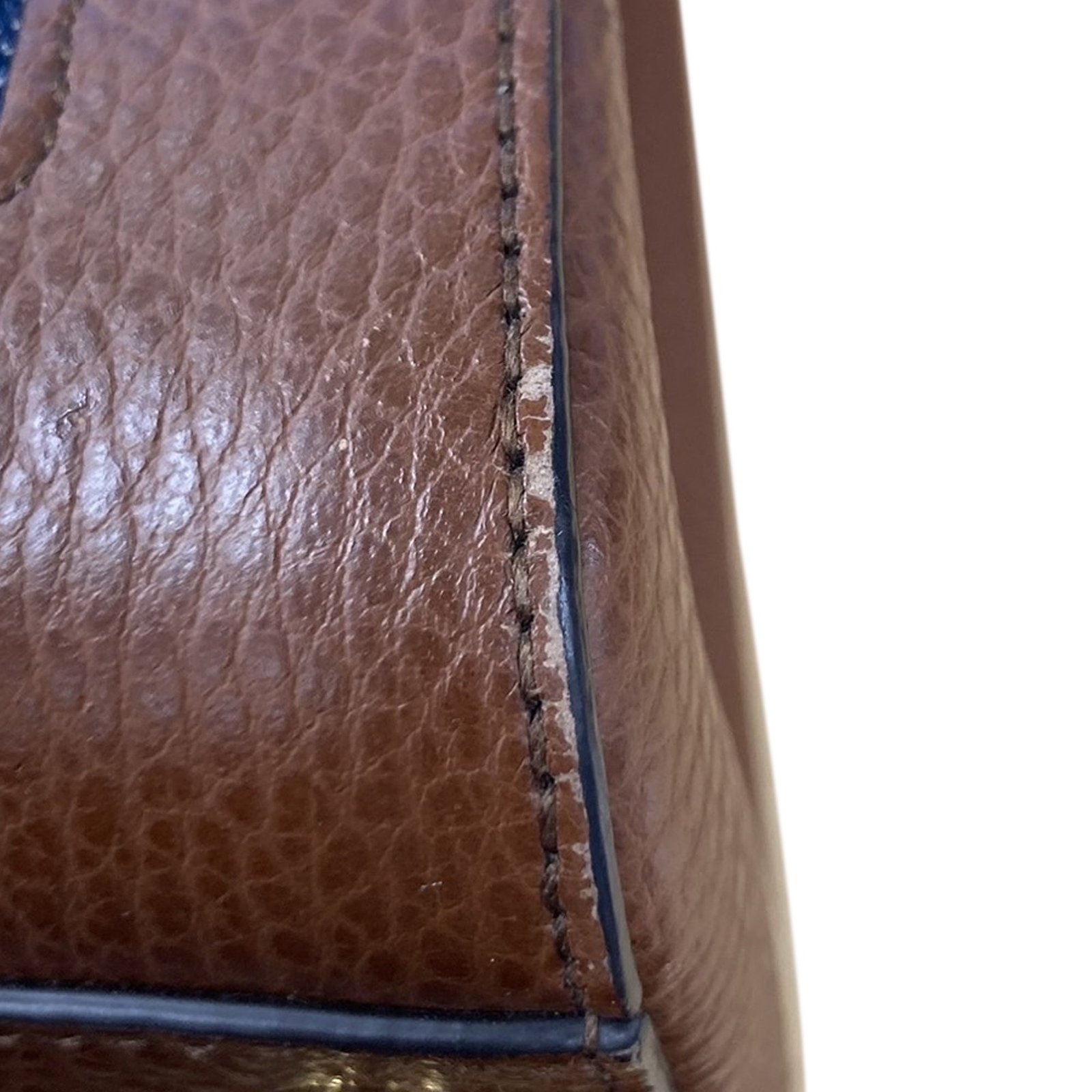 Blue Gucci Medium GG Denim Jackie 1961 Tote Satchel | AlmaBagz - Image 9