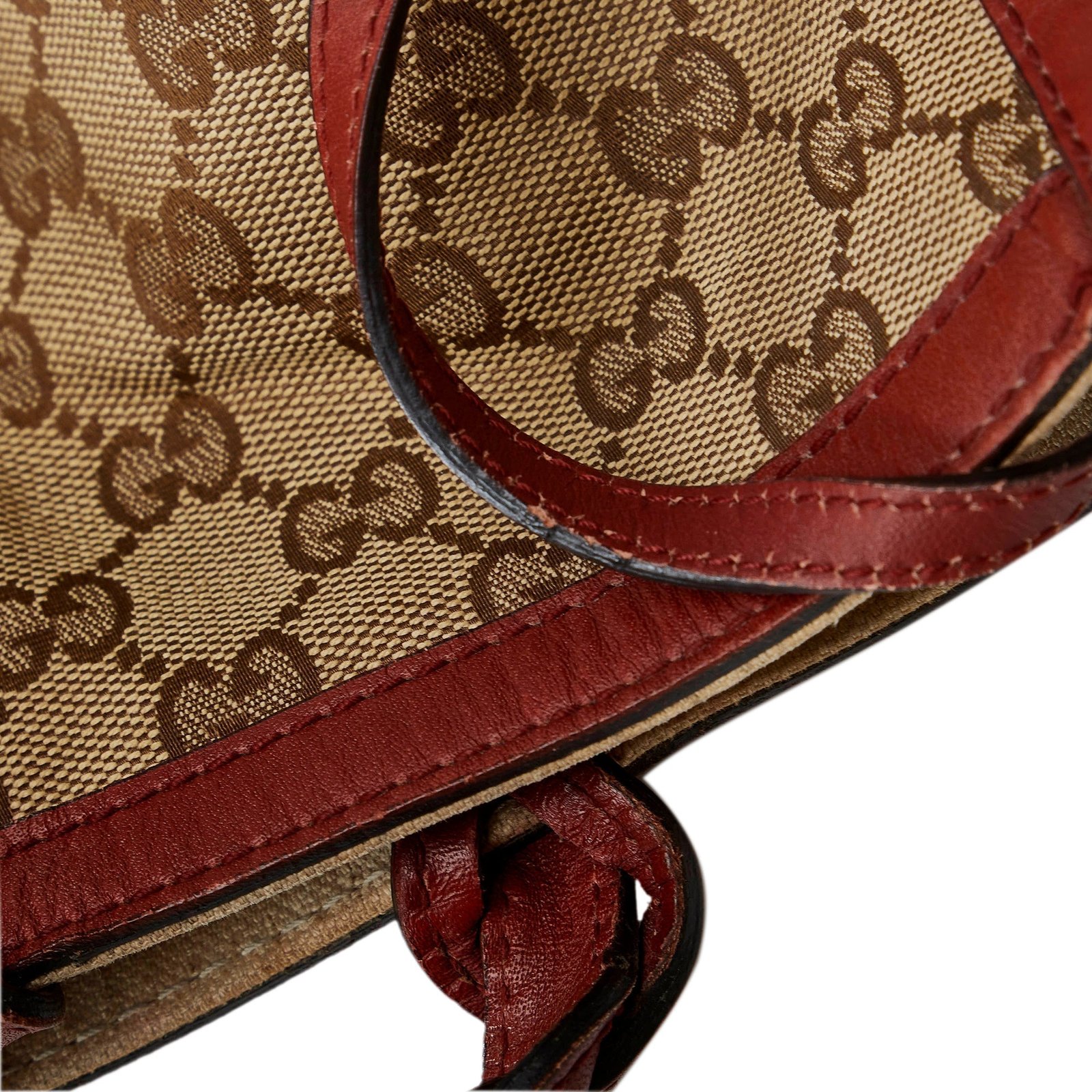 Brown Gucci GG Canvas Craft Tote Bag | AlmaBagz - Image 12
