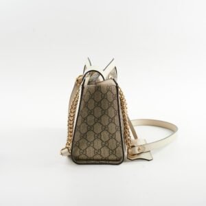 Deal of The Week - Gucci Small Padlock Shoulder Bag GG Supreme/White | AlmaBagz
