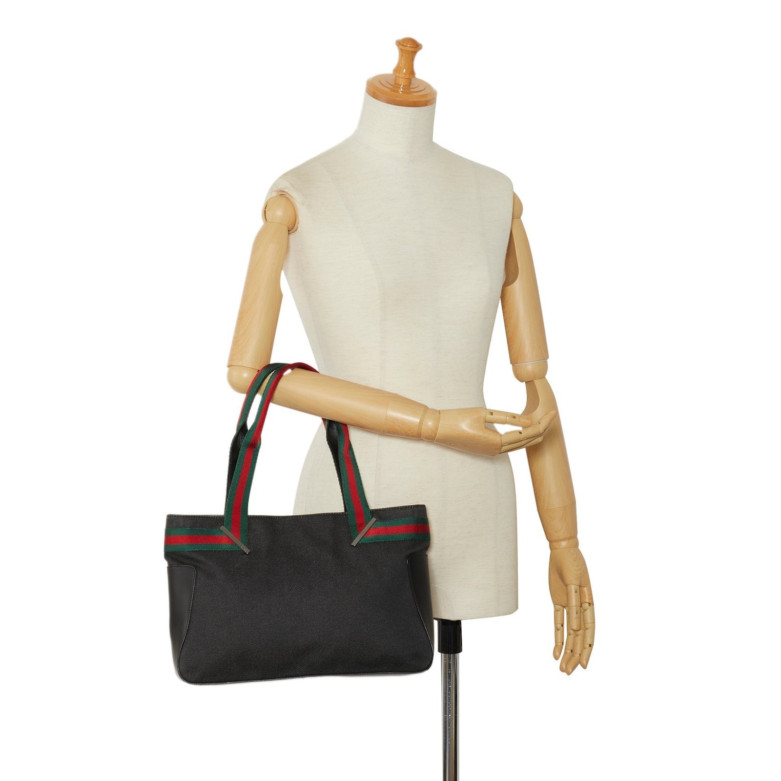 Black Gucci Web Tote | AlmaBagz - Image 10