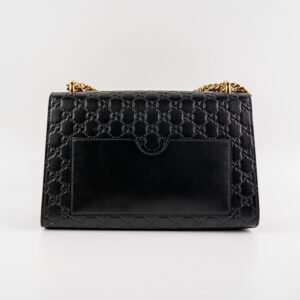 Deal of The Week - Gucci Padlock Medium Signature Shoulder Bag Black | AlmaBagz