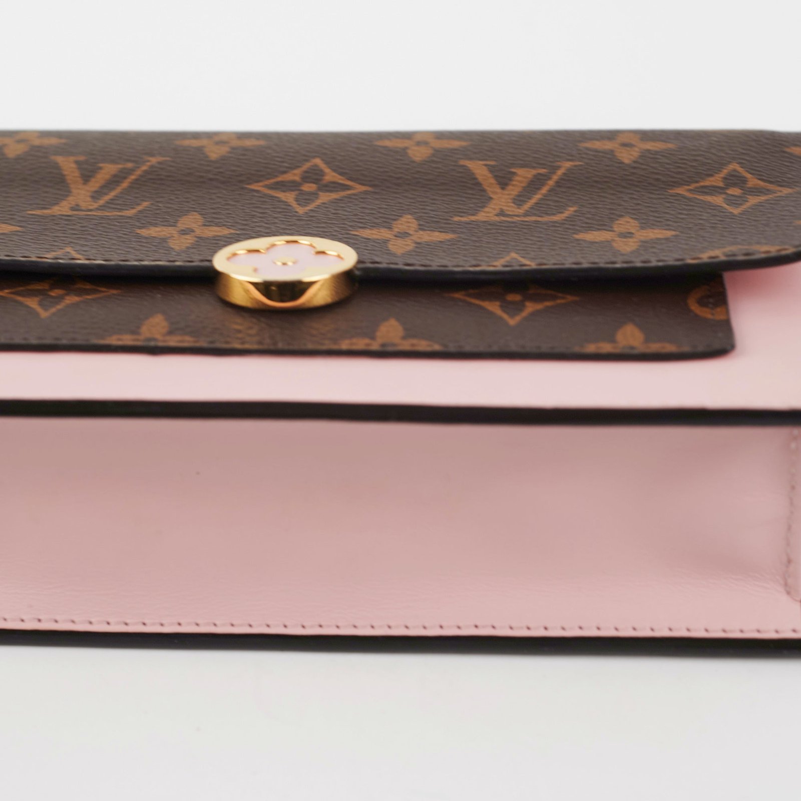 3/7 DOTD- Louis Vuitton Flore Wallet on Chain WOC Monogram/Pink | AlmaBagz - Image 10