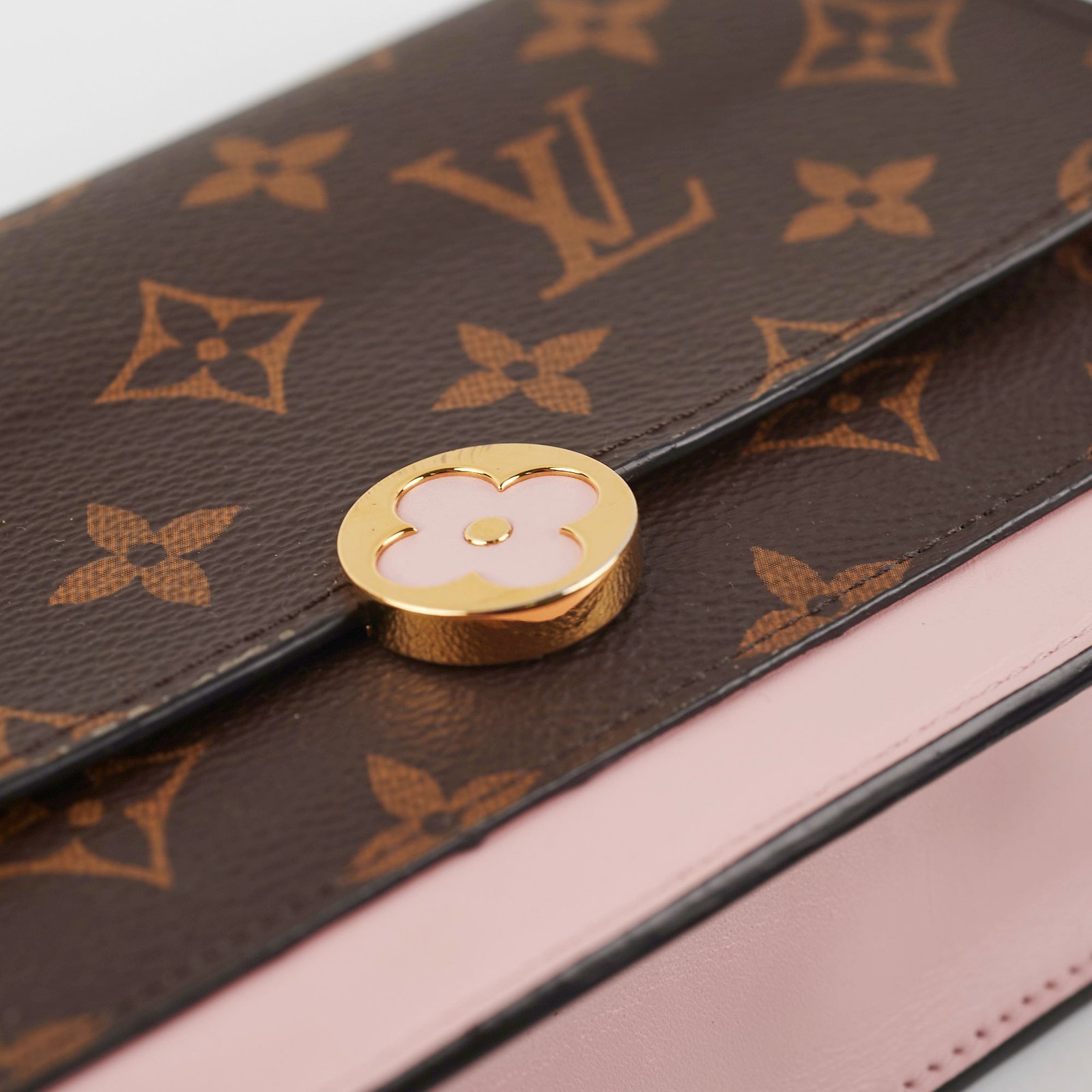 3/7 DOTD- Louis Vuitton Flore Wallet on Chain WOC Monogram/Pink | AlmaBagz - Image 12