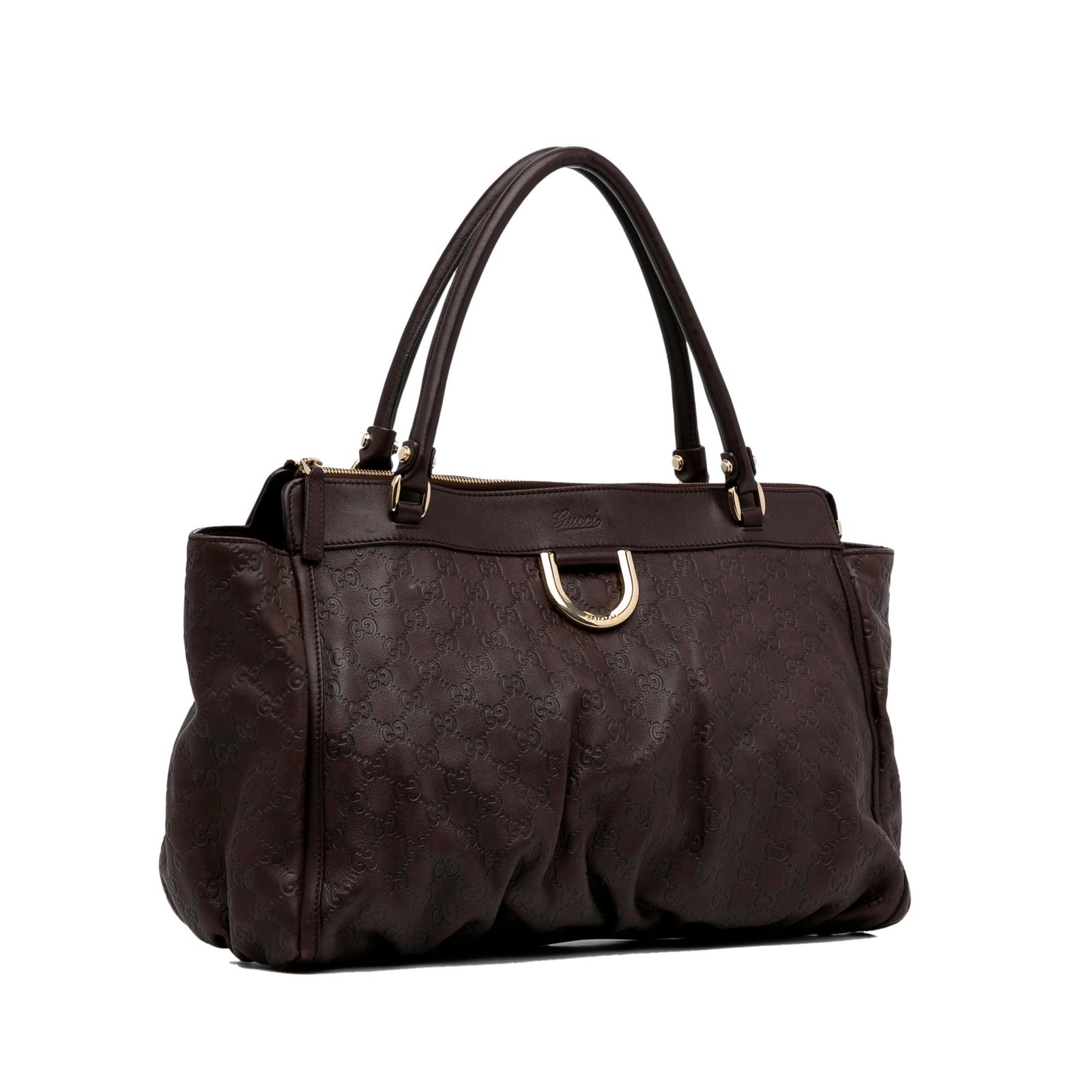 Brown Gucci Guccissima Abbey D-Ring Tote Bag | AlmaBagz
