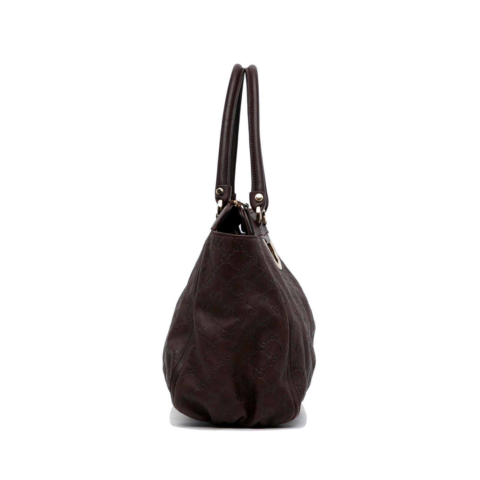 Brown Gucci Guccissima Abbey D-Ring Tote Bag | AlmaBagz - Image 4
