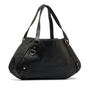 Black Gucci Abbey Leather Tote Bag | AlmaBagz