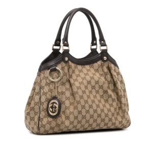 Beige Gucci GG Canvas Sukey Tote | AlmaBagz