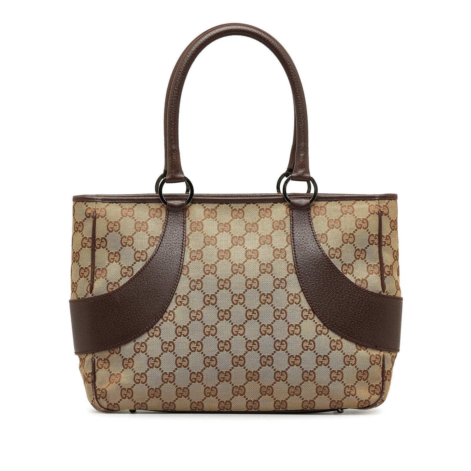 Brown Gucci GG Canvas Tote Bag | AlmaBagz - Image 11