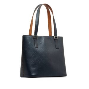 Blue Louis Vuitton Monogram Mat Stockton Tote Bag | AlmaBagz