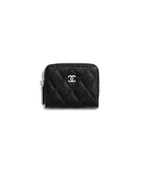 Chanel Classic Zipper Coin Purse SiLouis Vuittoner Tone Black | AlmaBagz - Image 4