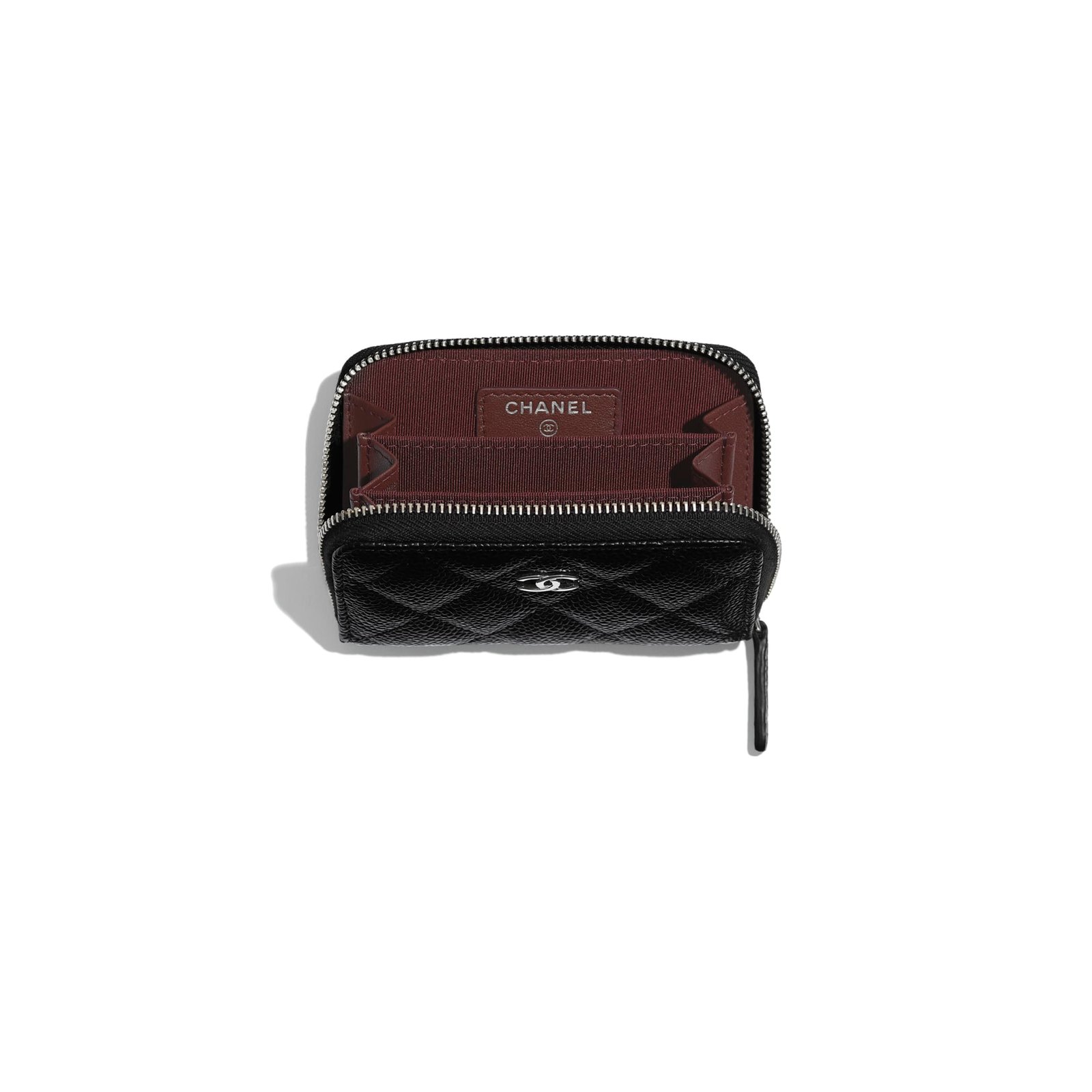 Chanel Classic Zipper Coin Purse SiLouis Vuittoner Tone Black | AlmaBagz - Image 3