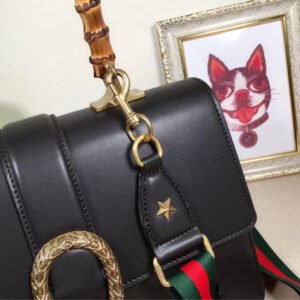 Black GUCCI leather woman Handbag | AlmaBagz