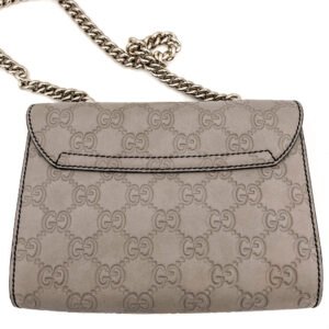Emily Guccissima Grey Leather Chain bag | AlmaBagz