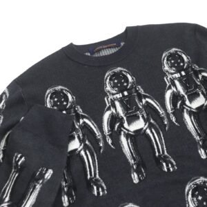 LOUIS VUITTON knit silk gray M | AlmaBagz