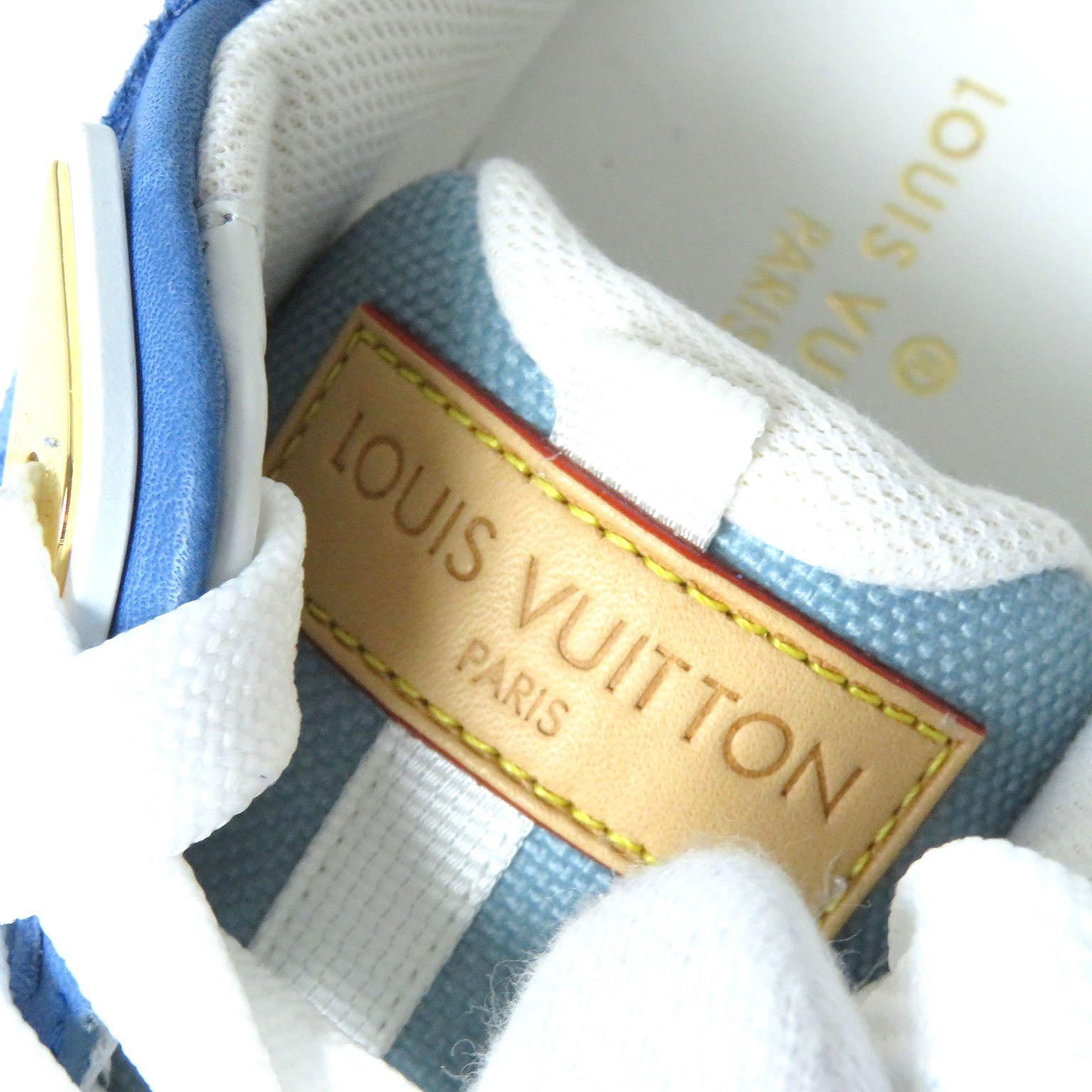 LOUIS VUITTON sneakers Suede Blue x White type Runaway line 35 1/2 | AlmaBagz - Image 9