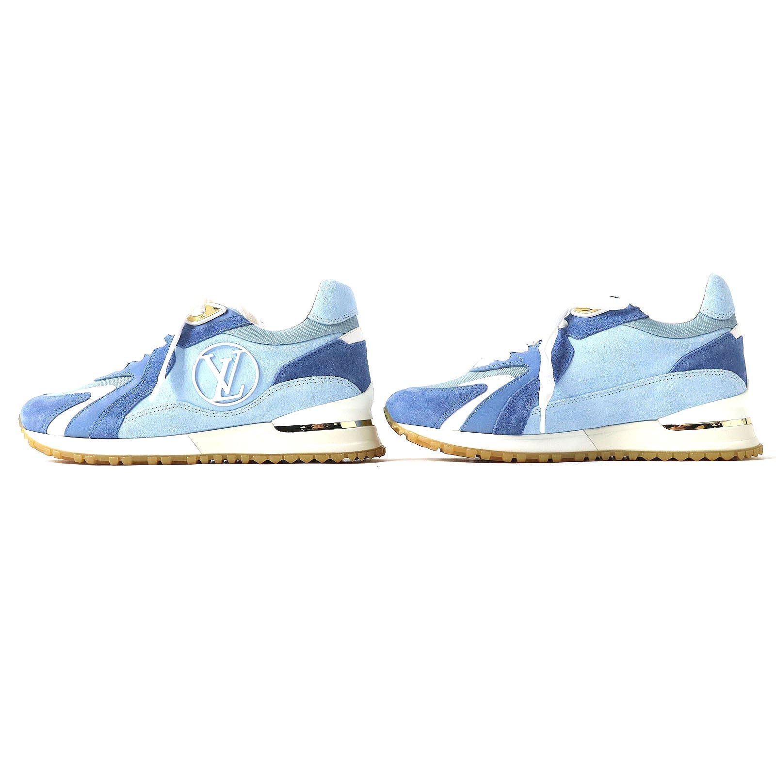 LOUIS VUITTON sneakers Suede Blue x White type Runaway line 35 1/2 | AlmaBagz - Image 2
