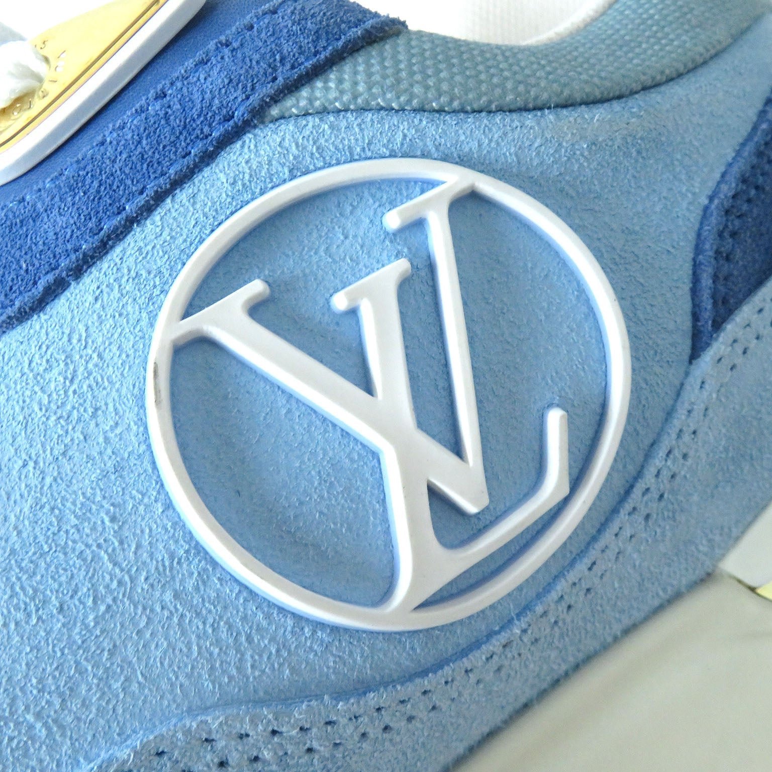 LOUIS VUITTON sneakers Suede Blue x White type Runaway line 35 1/2 | AlmaBagz - Image 8