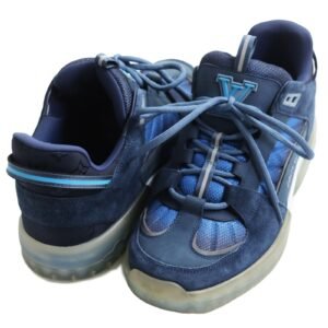 LOUIS VUITTON Low cut sneakers Suede blue Abbey line 7 | AlmaBagz