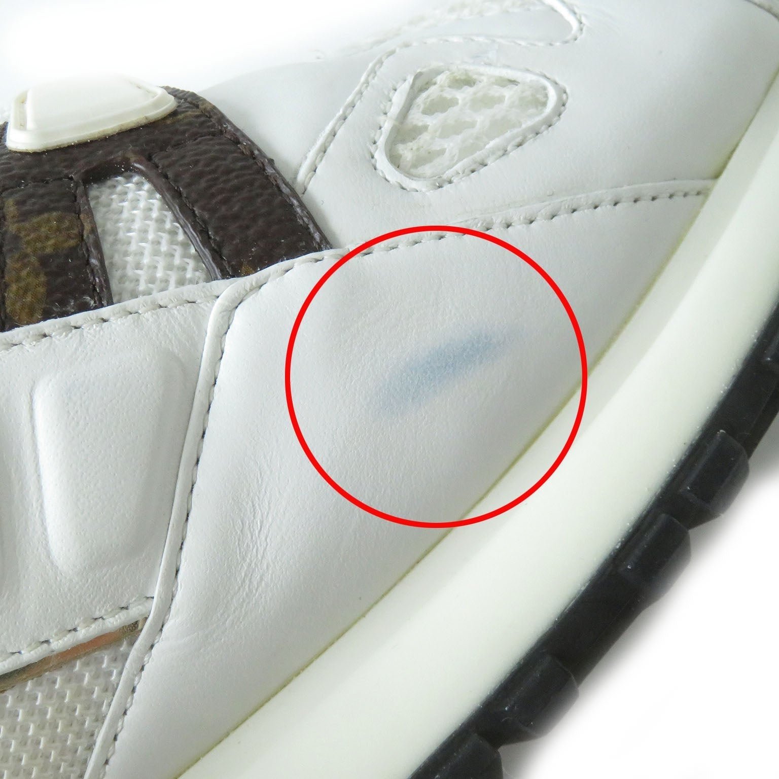 LOUIS VUITTON sneakers PVC White brown Runaway line 38 | AlmaBagz - Image 11