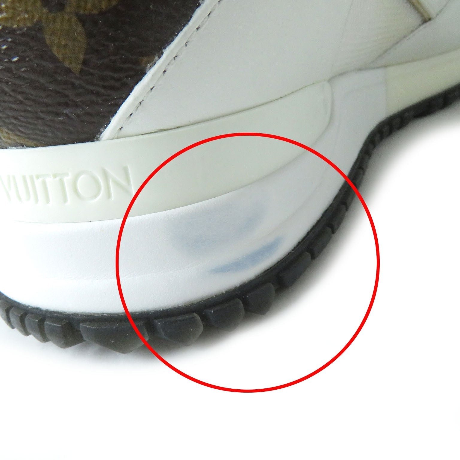 LOUIS VUITTON sneakers PVC White brown Runaway line 38 | AlmaBagz - Image 12