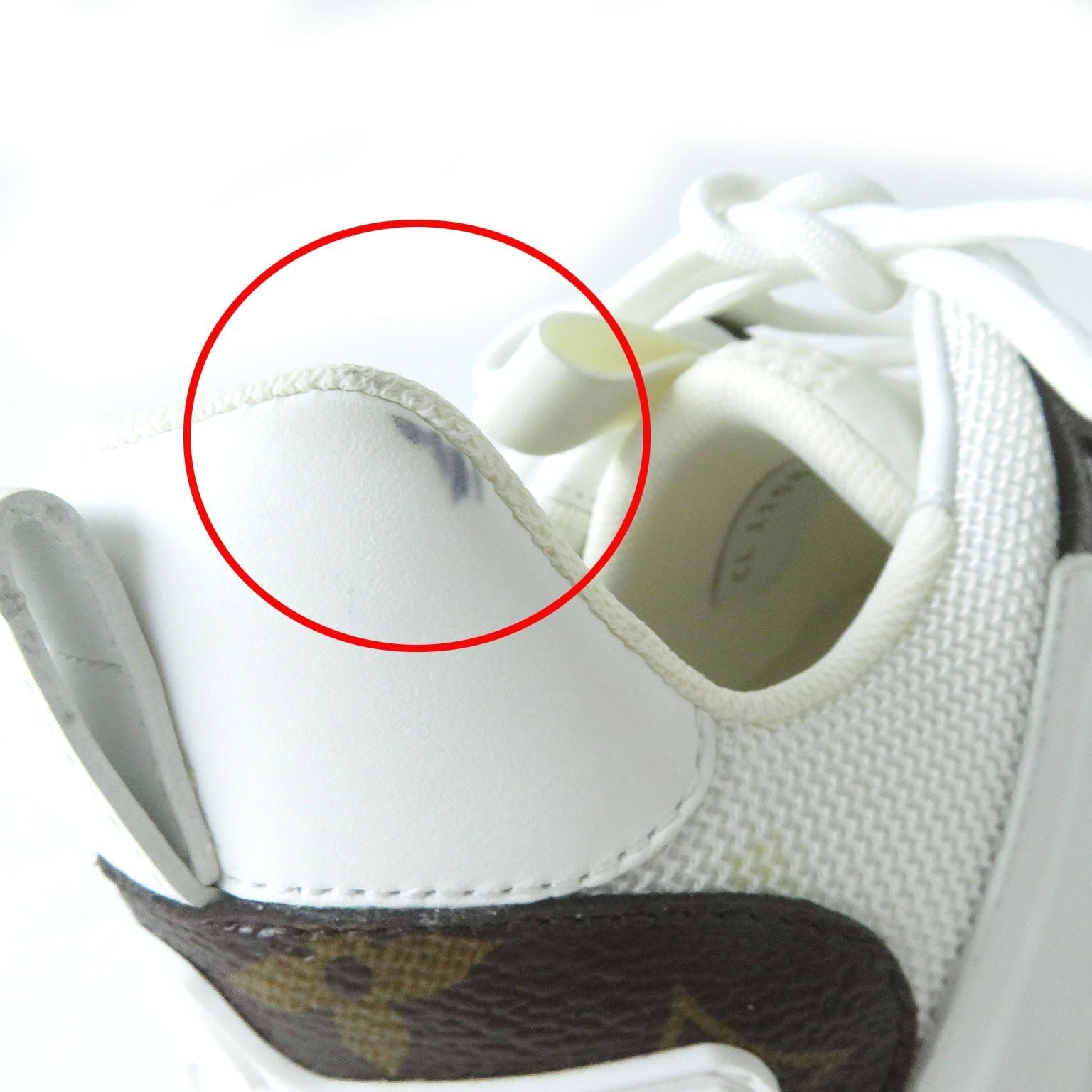 LOUIS VUITTON sneakers PVC White brown Runaway line 38 | AlmaBagz - Image 13