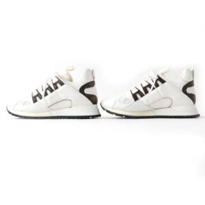 LOUIS VUITTON sneakers PVC White brown Runaway line 38 | AlmaBagz